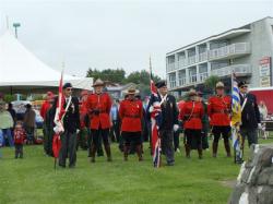 Veterans and Mounties on Canada Day, Port Hardy, BC